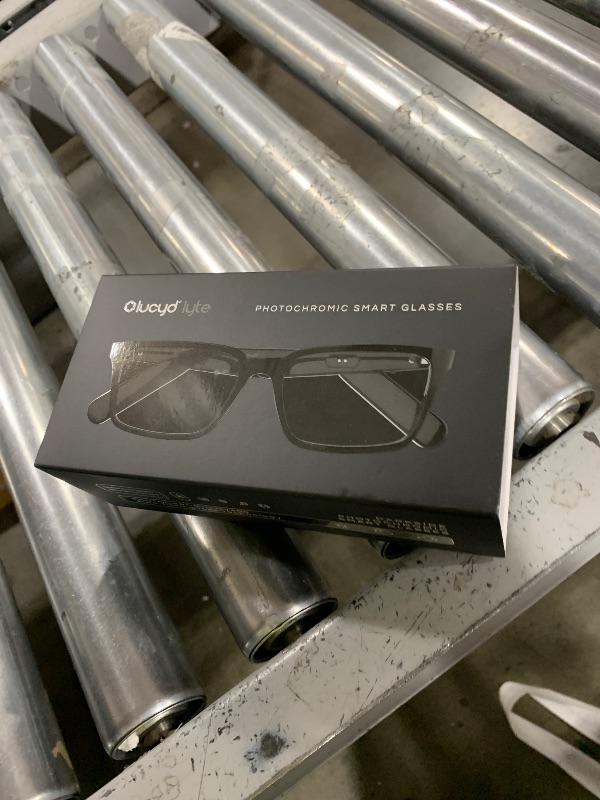 Photo 1 of Lucyd Lyte (2025 Version) Smart Glasses for Men - Bluetooth Smart Eyewear with Light Adaptive Photochromic Lenses, Open Ear Speakers & Microphone - Darkside (Standard)