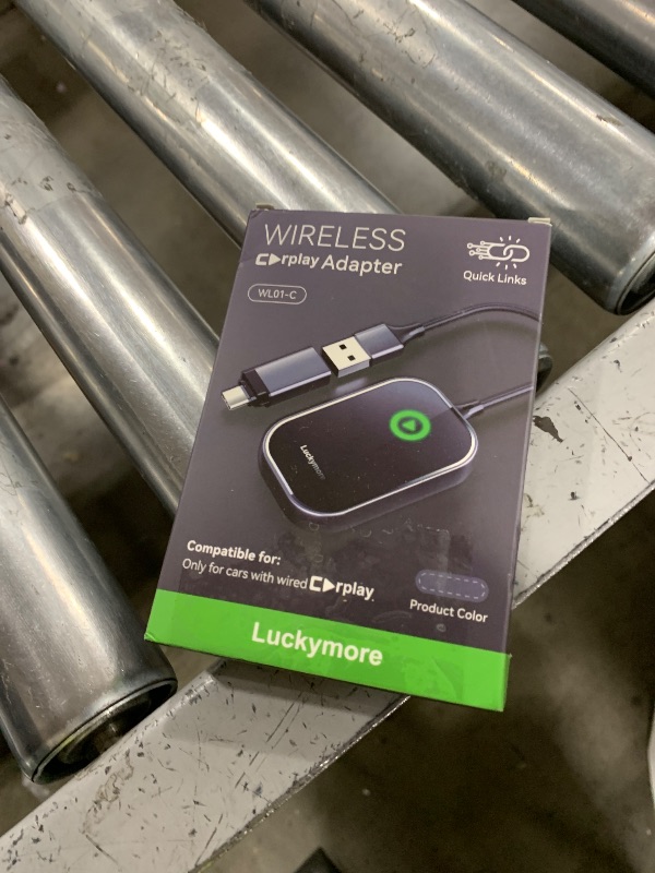 Photo 1 of Luckymore Wireless Carplay Adapter, Converts Wired to Wireless Carplay Dongle for Plug & Play Carplay Fit for Cars from 2017 & for Apple iPhone iOS 10+