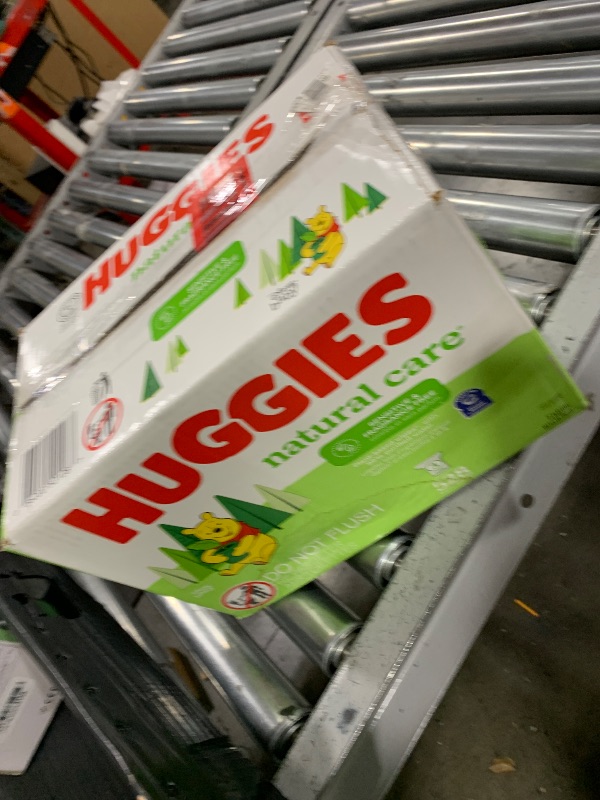 Photo 1 of Huggies Natural Care Sensitive Baby Wipes, Unscented, Hypoallergenic, 99% Purified Water, 3 Refill Packs (528 Wipes Total)