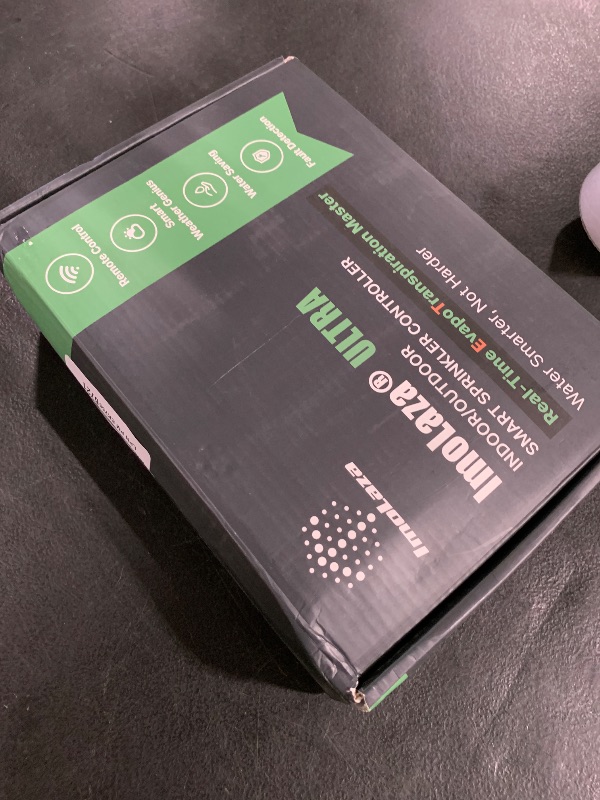 Photo 1 of ImoLaza Outdoor Smart Sprinkler Controller, 8-Zone WiFi Irrigation Controller with Hyper-Local Weather, App Remote Control, Works w/ Alexa, Auto Watering, Rain/Freeze/Wind Skip, Smart Fault Detection