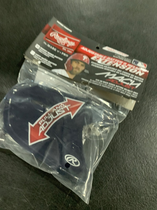 Photo 1 of Rawlings | MACH Adjust Face Guard | Adjustable Extension Piece | Navy | Right-Handed Batter