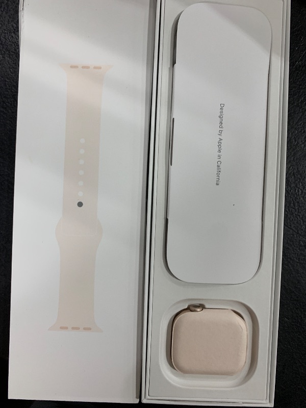 Photo 1 of Apple Watch Series 10 [GPS 42mm case] Smartwatch with Rose Gold Aluminium Case with Light Blush Sport Band - S/M. Fitness Tracker, ECG App, Always-On Retina Display, Water Resistant