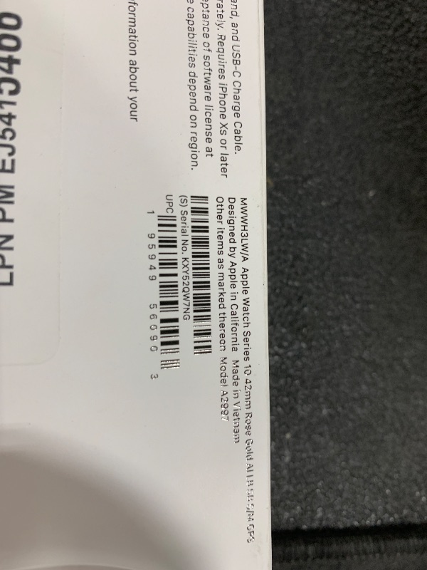 Photo 1 of Apple Watch Series 10 [GPS 42mm case] Smartwatch with Rose Gold Aluminium Case with Light Blush Sport Band - S/M. Fitness Tracker, ECG App, Always-On Retina Display, Water Resistant