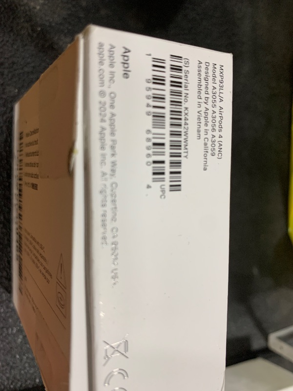 Photo 1 of Apple AirPods 4 Wireless Earbuds, Bluetooth Headphones, with Active Noise Cancellation, Adaptive Audio, Transparency Mode, Personalized Spatial Audio, USB-C Charging Case, Wireless Charging, H2 Chip