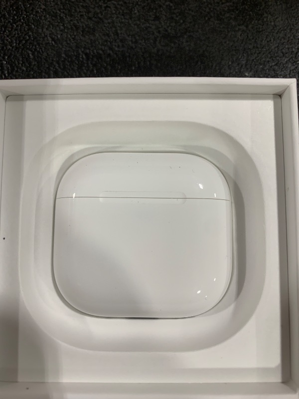 Photo 1 of Apple AirPods 4 Wireless Earbuds, Bluetooth Headphones, with Active Noise Cancellation, Adaptive Audio, Transparency Mode, Personalized Spatial Audio, USB-C Charging Case, Wireless Charging, H2 Chip