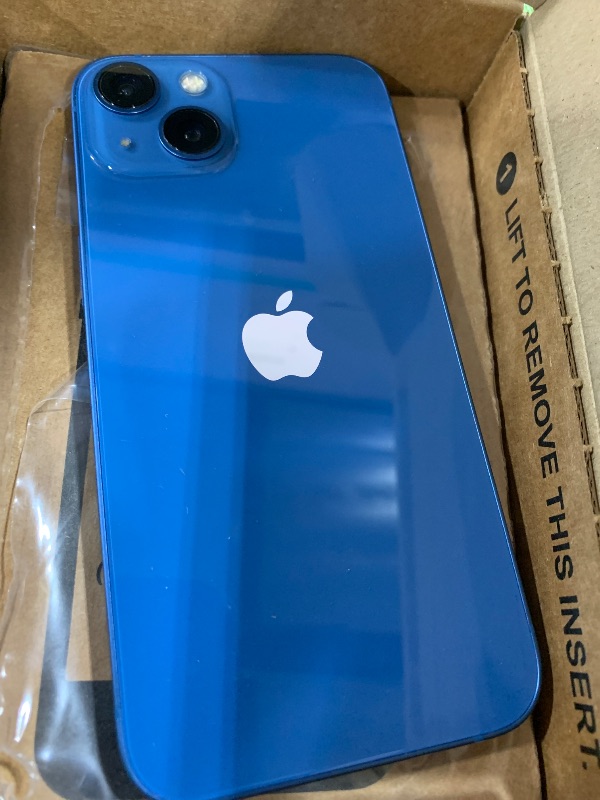 Photo 1 of Apple iPhone 13, 256GB, Blue - Unlocked (Renewed)