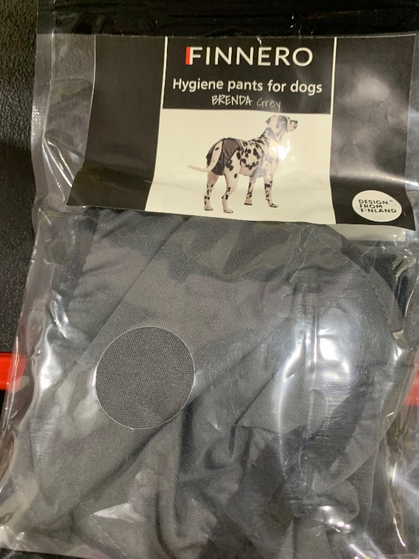Photo 1 of FINNERO Brenda Reusable Dog Diaper, Leak-Proof, Adjustable, Heat & Incontinence Protection, L – Gray