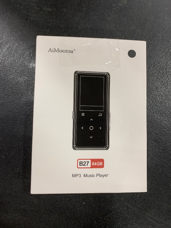 Photo 1 of 64GB MP3 Player with Bluetooth 5.2, AiMoonsa Music Player with Built-in HD Speaker, FM Radio, Voice Recorder, HiFi Sound, E-Book, Earphones Included