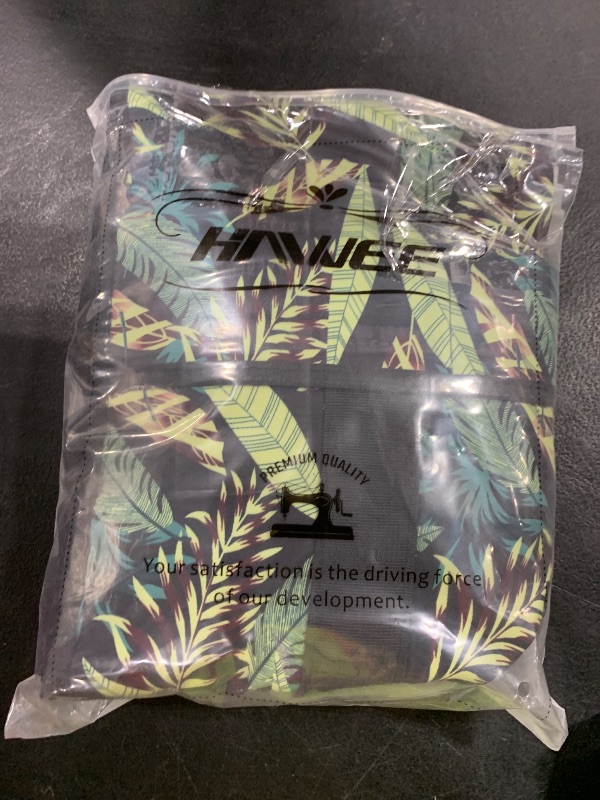 Photo 1 of HAWEE Womens Large Utility Tote Bags for Work with Laptop Pocket and Luggage Sleeve Top Zipper Closure, Green LeafLPNPMEJ6267012
