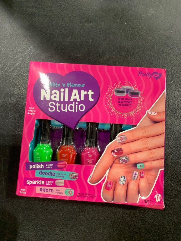 Photo 1 of Nail Art Studio for Girls - Birthday Gift - Nail Polish Kit for Kids Ages 7-12 Years Old - Girl Gifts Ideas - Gift Set - Girly Stuff - Polish, Pens, Glitter, Stickers, Gems, Filer - 8 9 10 11 12 Year