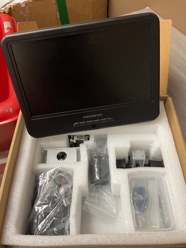 Photo 1 of Andonstar AD249S-M 10.1 Inch HDMI Digital Microscope 2000x for Adults, 3 Lens 2160P UHD Video Record, Soldering Microscope for Electronics Repair, Error Coins, Pro Boom Arm Stand, Windows Compatible