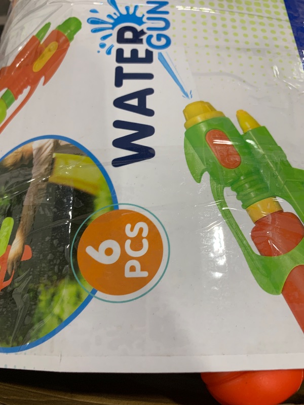 Photo 1 of Fun-Here Water Guns 9 Inch 6 Packs for Kids Adults Multicolor Squirt Gun in Party Pool Bath Favors Indoor Outdoor Fun Summer Toy (Pack of 6) (9 Inch)