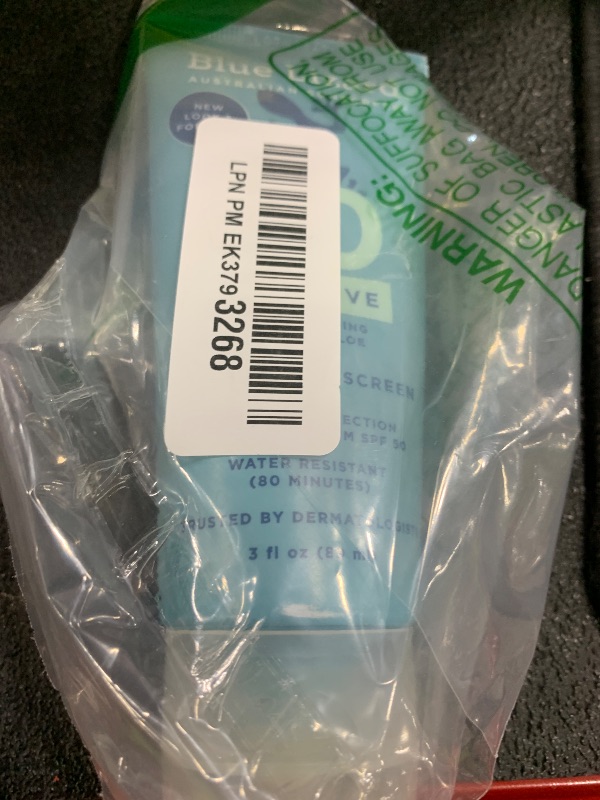 Photo 1 of Blue Lizard SENSITIVE Mineral Sunscreen with Zinc Oxide, SPF 50+, Water Resistant, UVA/UVB Protection with Smart Cap Technology - Fragrance Free, 3 oz. Tube
