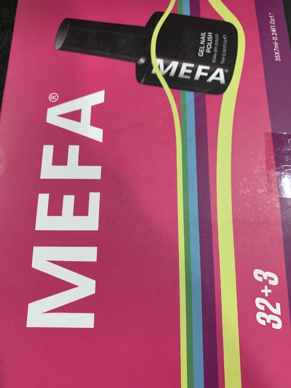 Photo 1 of MEFA 35 Pcs Pastel Gel Nail Polish Set, 32 Colors Spring Collection Gel Nail Polish Kit Macaron Pink Green Nail Art Manicure DIY Home Decoration Beginners Gifts for Women Girls