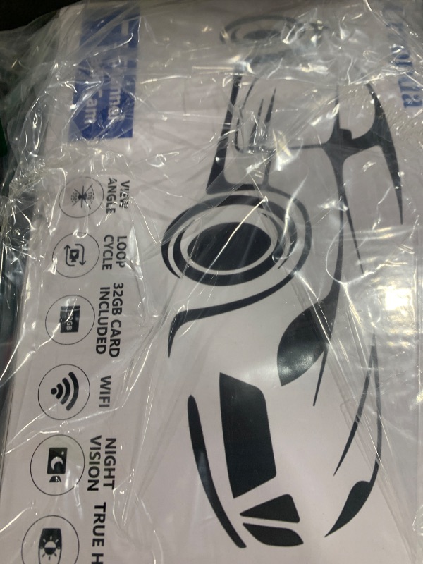 Photo 1 of 3 Channel 4K Dash Cam Front, 1080P Dash Camera Rear and Inside for Cars with 32GB Card, G-Sensor, 3.16 IPS Screen, 24Hr Parking, App Control,Loop Recording, Night Vision,Support 256GB Max