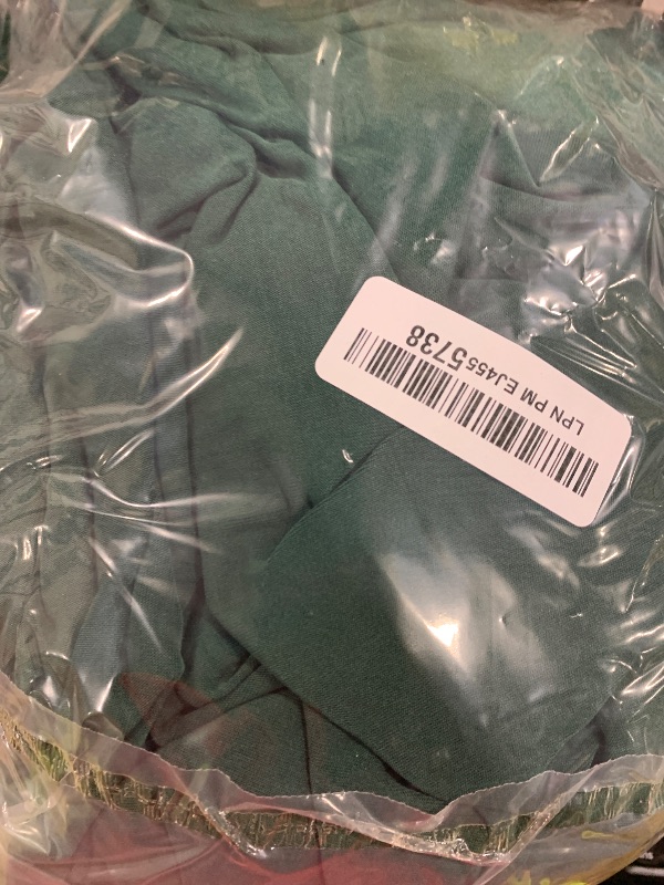 Photo 1 of Obstal 6ft Blackish Green Stretch Spandex Table Cover for Standard Folding Tables - Universal Rectangular Fitted Tablecloth Protector for Wedding, Banquet and Party, 72L x 30W x 30H Inches, 2pc