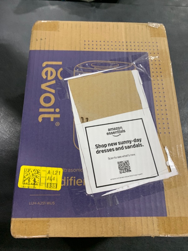 Photo 1 of LEVOIT Top Fill Humidifiers for Bedroom, 2.5L Tank for Large Room, Easy to Fill & Clean, 28dB Quiet Cool Mist Air Humidifier for Home Baby Nursery & Plants, Auto Shut-off and BPA-Free for Safety, 25H
