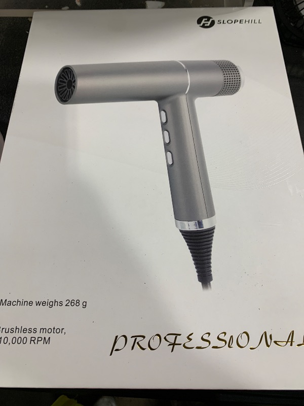 Photo 1 of slopehill Hair Dryer with Unique Brushless Motor | Intelligent Fault Diagnosis | Innovative Microfilter | Oxy Active Technology | Led Display (Black)