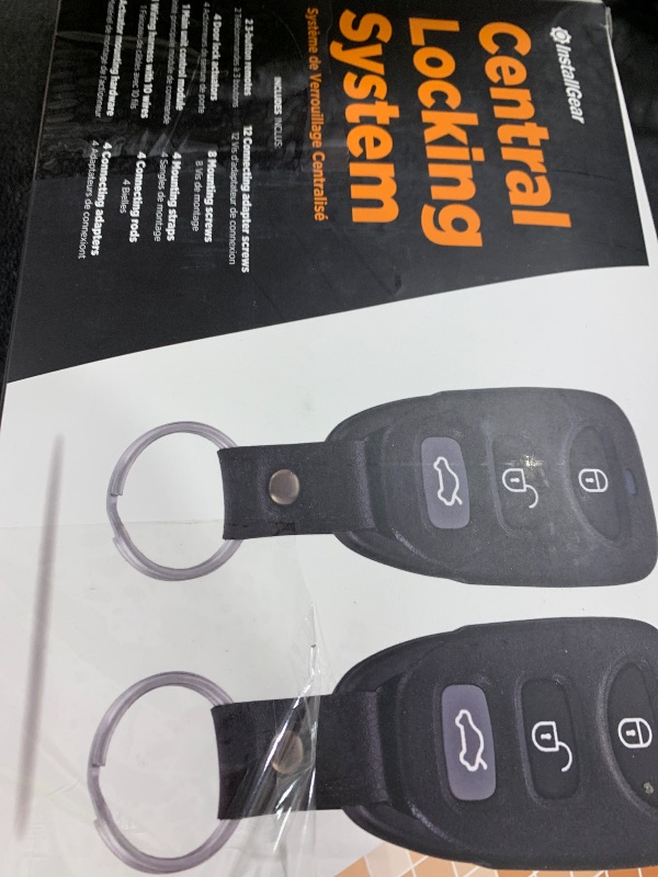 Photo 1 of InstallGear Keyless Entry System With Two 3-Button Remotes and 4 Door Actuators - Central Locking System for Car, Auto, Truck - Power Lock Kit