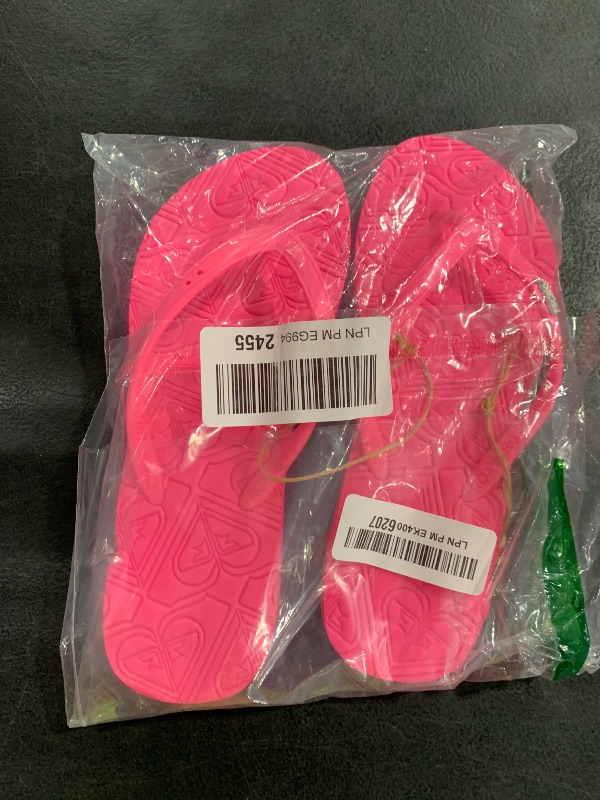 Photo 1 of Roxy Girls Viva Platform Flip Flop Sandal, Hot Pink 241, 4 Big Kid
