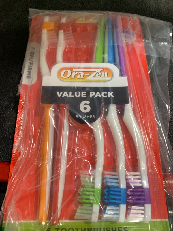 Photo 1 of Ora-Zen 6pcs Each Firm Adult Toothbrush