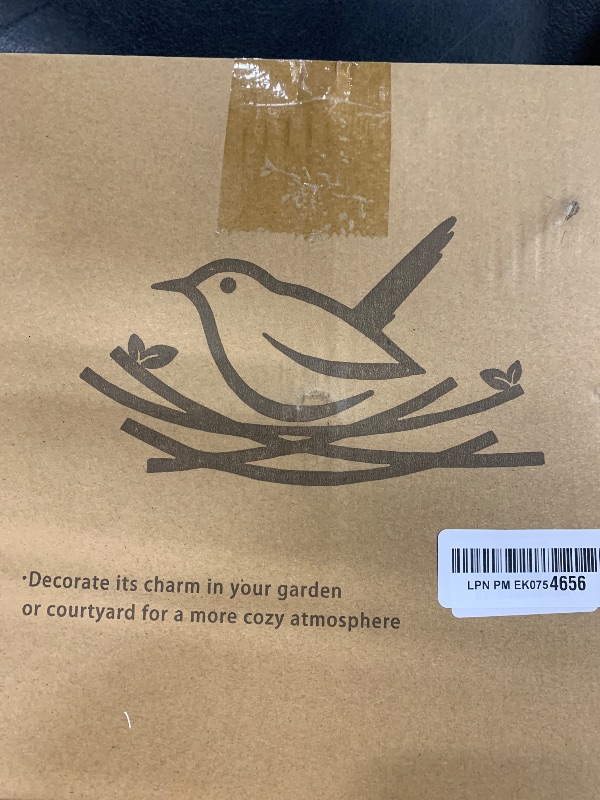 Photo 1 of YALINKA Bird Baths for Outdoors Heavy Duty, 35.5in Detachable Birdbaths for The Garden Clearance, Bird Bath Bowl Spa & Birdfeeder with Metal Stake Stand for Outdoors Garden, 4 Spiky Feet (C)