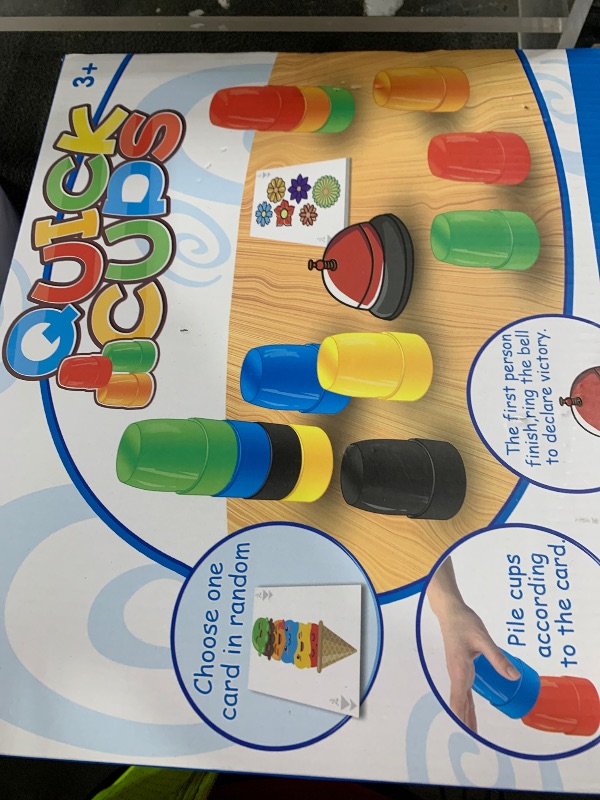 Photo 1 of Vinciph Quick Cups Games Set for Kids,Classic Speed Cups Games Set Parent-Child Interactive Game,24 Cups,24 Stickers,1 Bells,54 Challenges Cards