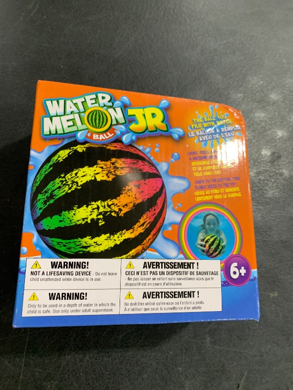 Photo 1 of Watermelon Ball JR - Pool Toy for Underwater Games - Durable Ball for Pool Football, Basketball & Rugby - Perfect for Water Parties - Fun for Adults & Kids Alike - Fillable Pool Ball - Ages 6+