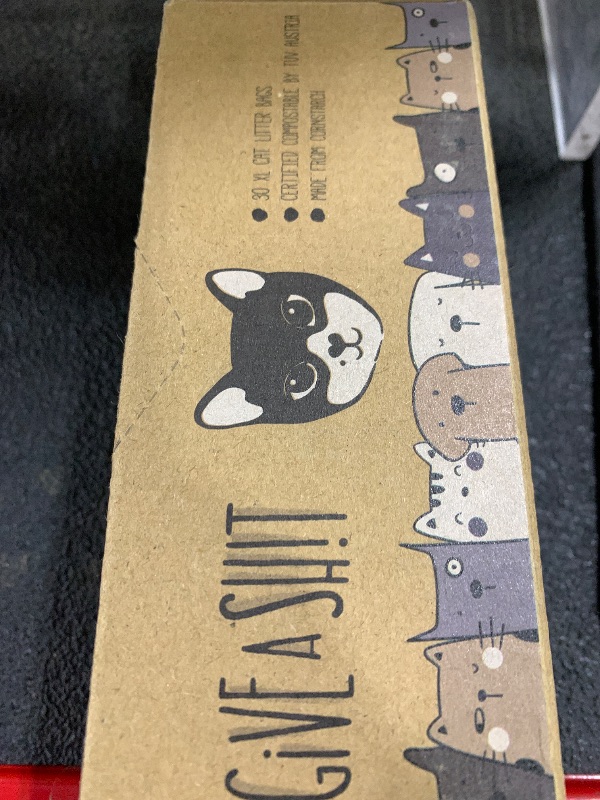 Photo 1 of Certified Home Compostable Cat Litter Bags For Poop - 10% to Charity - Cornstarch-Based - For Cleaning Up Litter Trays - NF T51-800 Compliant - 30 Extra Large Disposable Bags
