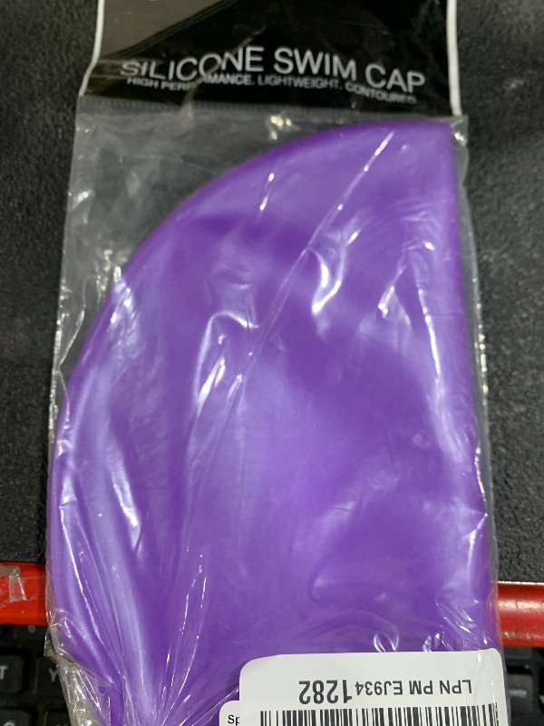 Photo 1 of Sporti Silicone Swim Cap - Purple