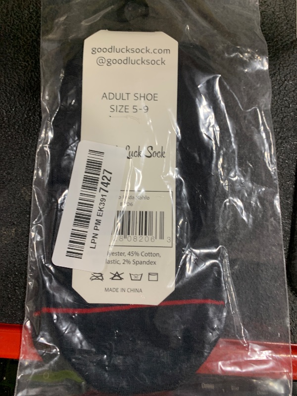 Photo 1 of Good Luck Sock Women's Ode To Frida Kahlo Ankle Socks, Adult size 5-9