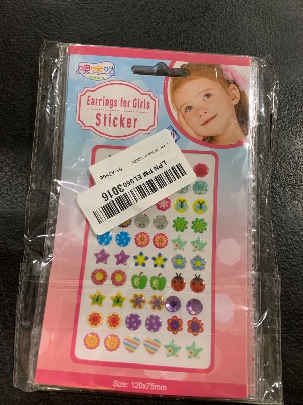 Photo 1 of 240 Piece Earrings 3D Gems Sticker Girls Sticker Earrings Self-Adhesive Glitter Craft Crystal Stickers (Style B)
