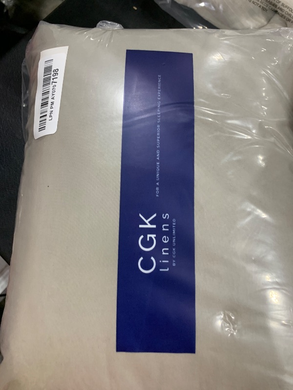 Photo 1 of Extra Deep King Sheet Set - 6 Piece Breathable & Cooling Sheets - Hotel Luxury Bedding Set w/18-24 Inch Extra Deep Pockets - Easy & Secure Fit - Super Soft, Wrinkle Free and Comfy - Khaki, King Size