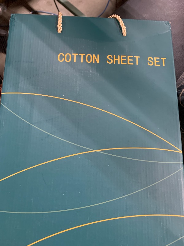Photo 1 of AiAngu 100% Cotton Queen Size Sheets Set - Luxury 1000 High Thread Count Egyptian Cotton Bed Sheets 4 PC, Breathable & Cooling Sheets, 16" Deep Pocket(White,Queen)