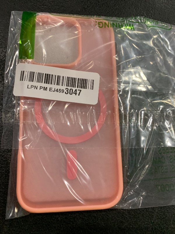 Photo 1 of SUPFINE Magnetic for iPhone 16 Pro Case (Compatible with MagSafe) (Military Grade Drop Protection) Slim Translucent Matte Shockproof with Anti-Fingerprint Phone Case,Pink