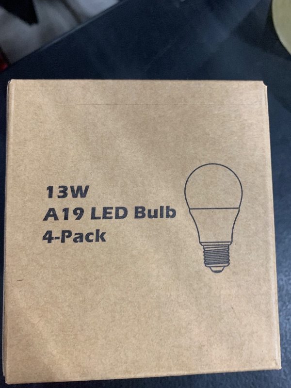 Photo 1 of MAXvolador A19 LED Light Bulbs, 100 Watt Equivalent LED Bulbs, Daylight White 5000K, 1500LM, E26 Base, Non-Dimmable, 13W Bright LED Bulbs, 4-Pack