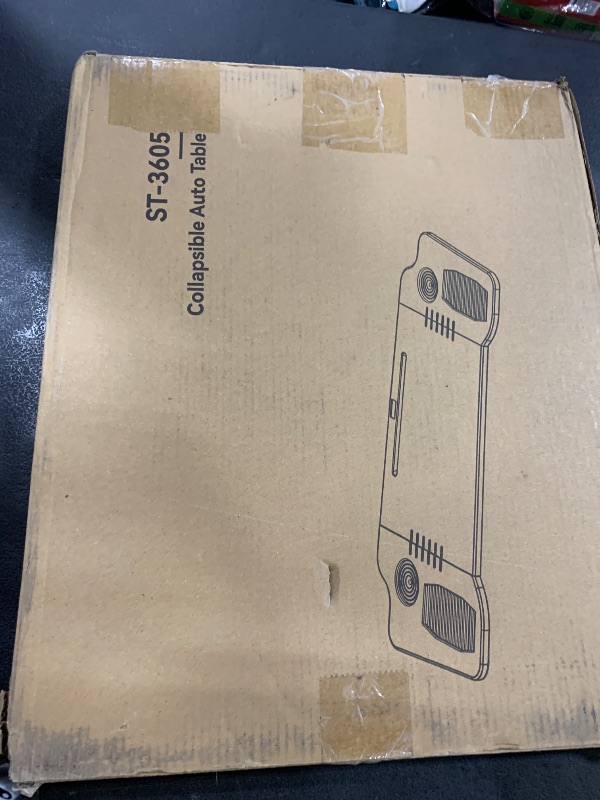 Photo 1 of Ronsoile Foldable Car Tray, 2025 Upgraded Car Desk Compatible with Tesla Model Y Model 3 Car Accessories, Steering Wheel Eating Table, for Travel Remote Work Camping, Gift for Christmas