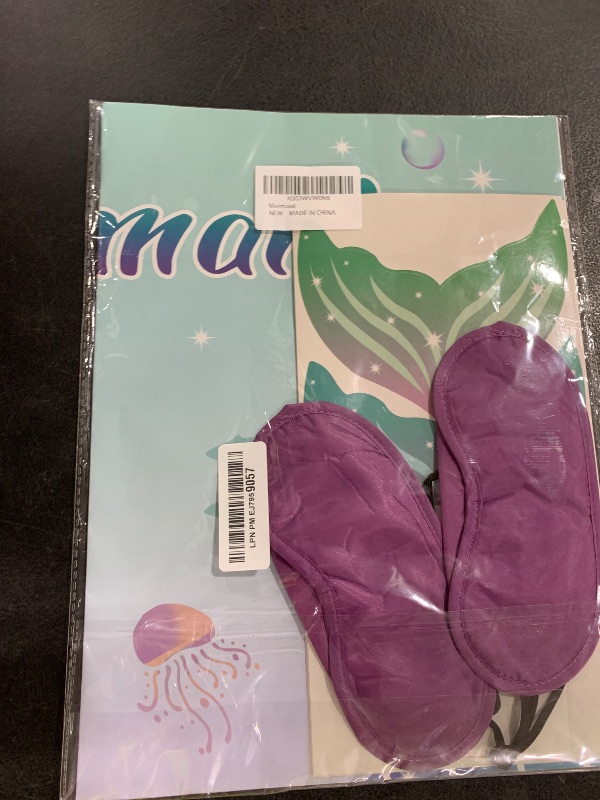 Photo 1 of Pin The Tail on The Mermaid Party Game with 24 PCS Tails for Kids Girls Birthday 21'' x 28'' (Mermaid)