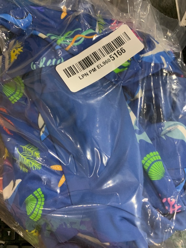 Photo 1 of upandfast Baby/Toddler Boy Swimsuit One Piece Zip Swimwear Sunsuits with Sun Hat UPF 50+ Sun Protection Infant Boy Swimsuit (Blue Shark(LS), 18-24 Months)
