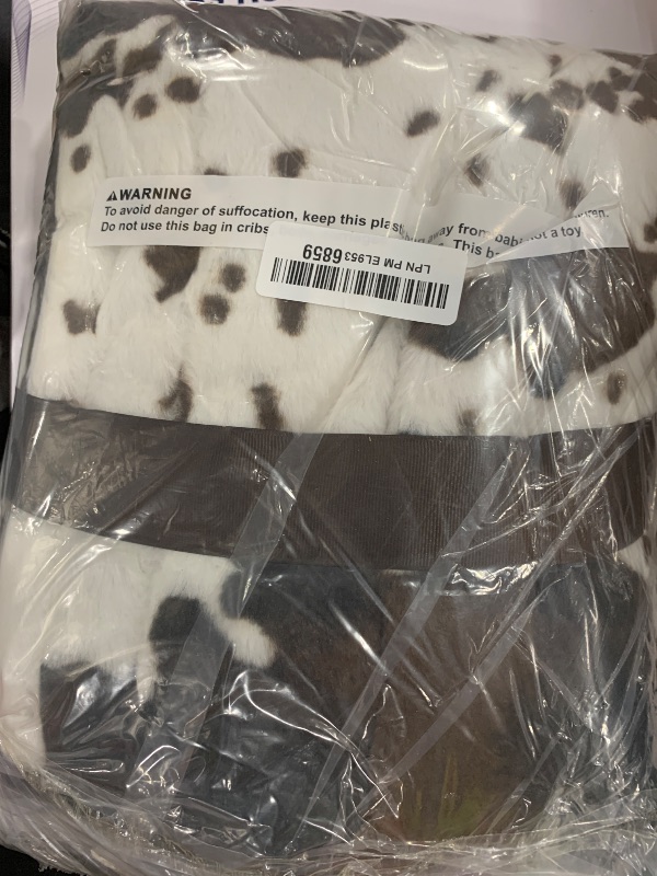 Photo 1 of Tadpoles Double Layer Baby Blanket - Sherpa Cowhide Print | 30" x 40" | 100% Super Soft Plush Polyester Microfiber | Ideal as a Swaddle Blanket, Stroller Cover, Crib Blanket, Baby Shower & More