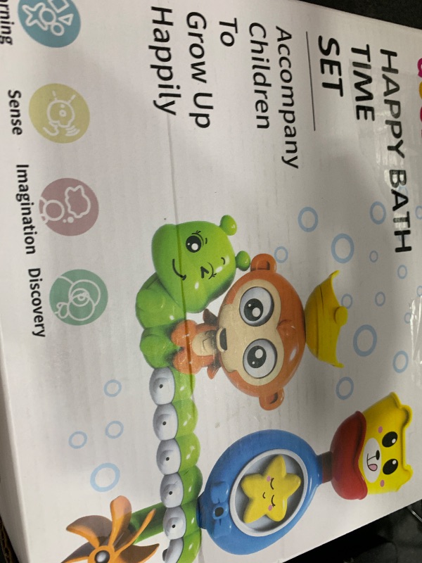 Photo 1 of Bath Toys for Kids Ages 1-3 Toddler Bathtub Toys for Babies 1 2 3 Year Old Boys Girls Water Bath Tub Toy for 12 18 Months Infant with Cups