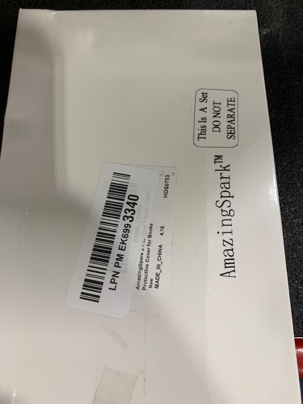Photo 1 of AmazingSpark 2 Pcs A6 Clear Plastic Cover 10.0 x 6.7 Inches Transparent Waterproof PVC Notebook Strong Plastic Protective Cover for Books