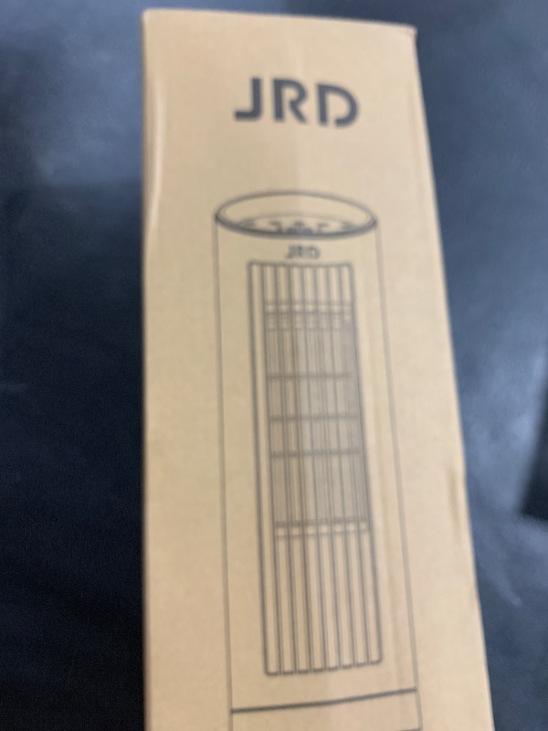 Photo 1 of JRD 13'' Tower Fan for Bedroom, Quiet Cooling Desk Fan with Remote, 80° Oscillating, 3 Speed, 4 Mode, 12h Timer, Digital Touch Screen, Portable, Safe Bladeless Table Fan for Home Desktop Office