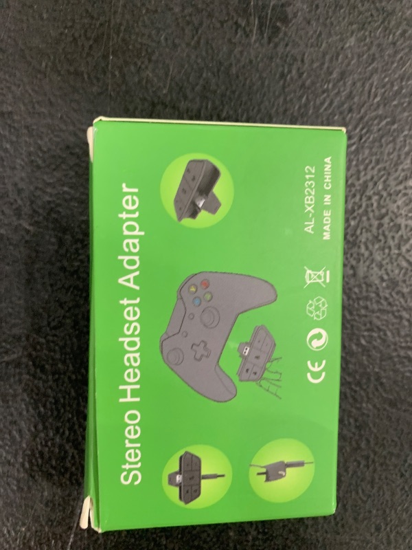 Photo 1 of Stereo Headset Adapter, AOJAKI Controller Adapter Mic Adapte-r for X-b0x One/One S/X/Elite 1/ Elite2/ Series S/X Controller-Adjust Audio Balance (Game Sound & Voice Chat)-Low Latency