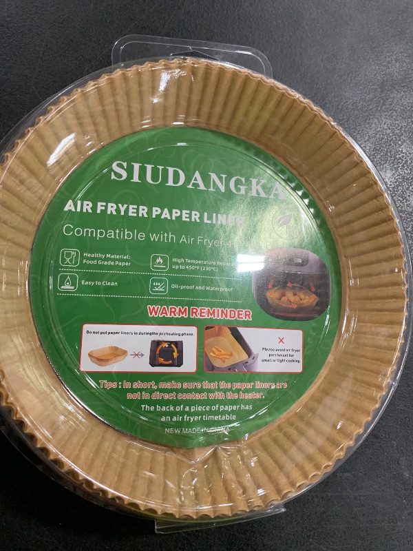 Photo 1 of SIUDANGKA Air Fryer Liners for Ninja Air Fryer, 100 Pcs Disposable Paper Liner Air Fryer Accessories