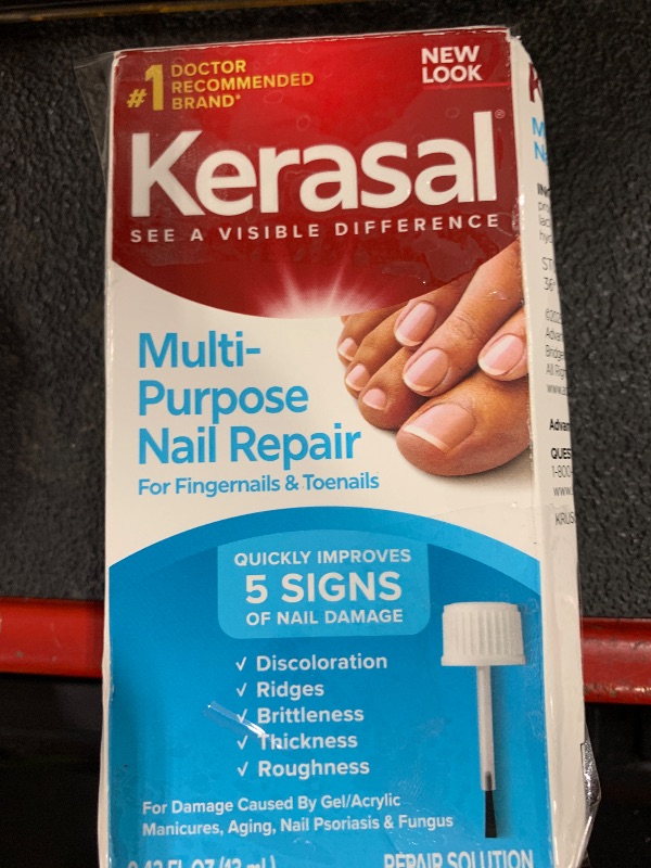 Photo 1 of Kerasal Multi-Purpose Nail Repair, Nail Solution for Discolored and Damaged Nails, 0.43 fl oz