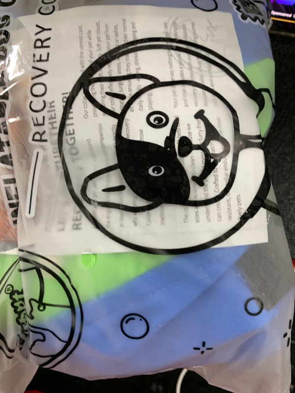 Photo 1 of Supet Inflatable Dog Cone Collar Alternative After Surgery, Dog Neck Donut Collar Recovery E Collar, Soft Pet Cone for Small Medium Large Dogs