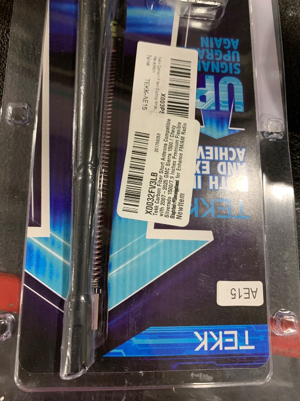 Photo 1 of Tekk Carbon Fiber Short Antenna Compatible with 2007-2025 GMC Sierra 1500 / Chevy Silverado 1500/7.9 Inches Premium Flexible Rubber/Designed for Enhance FM/AM Radio Signal Reception
