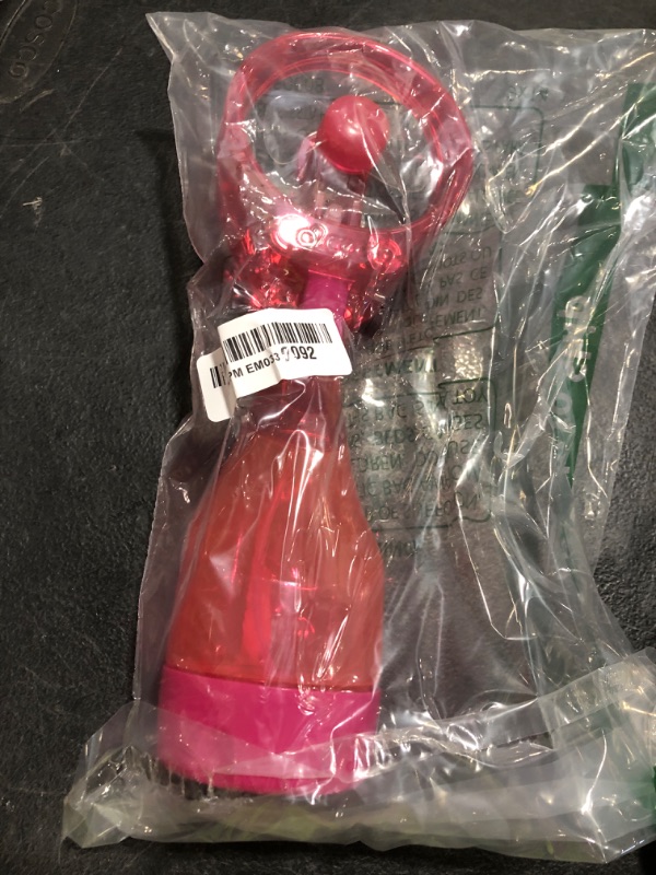 Photo 1 of O2COOL Deluxe Handheld Battery Powered Water Misting Fan (Raspberry)
