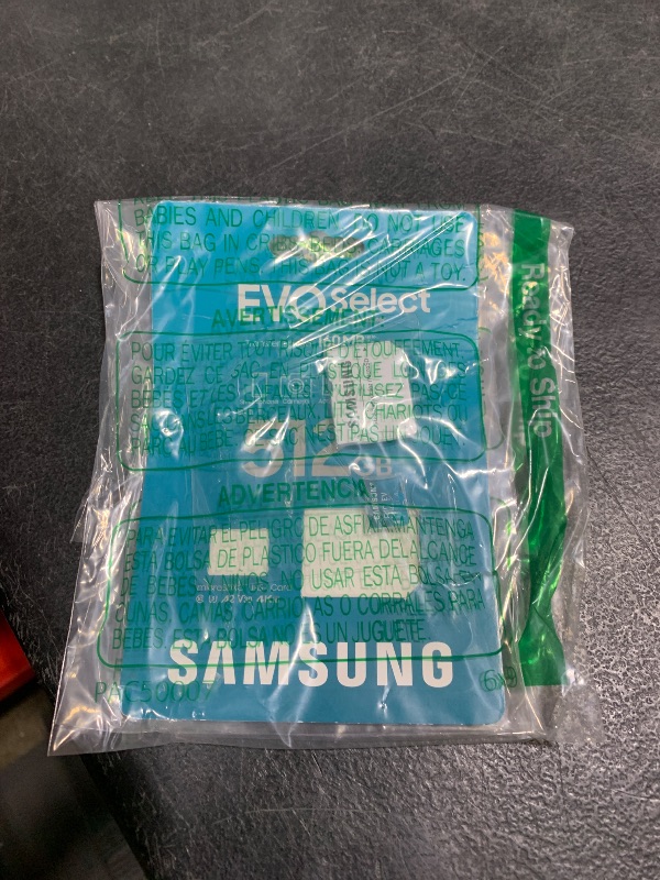 Photo 1 of Samsung EVO Select microSDMemory Card + Adapter, 512GB microSDXC, Up-to 160 MB/s, 4K UHD, UHS-I, C10, U3, V30, A2, for Mobile Phone, Smartphones, Nintendo-Switch, and Tablets (MB-ME512SA/AM)